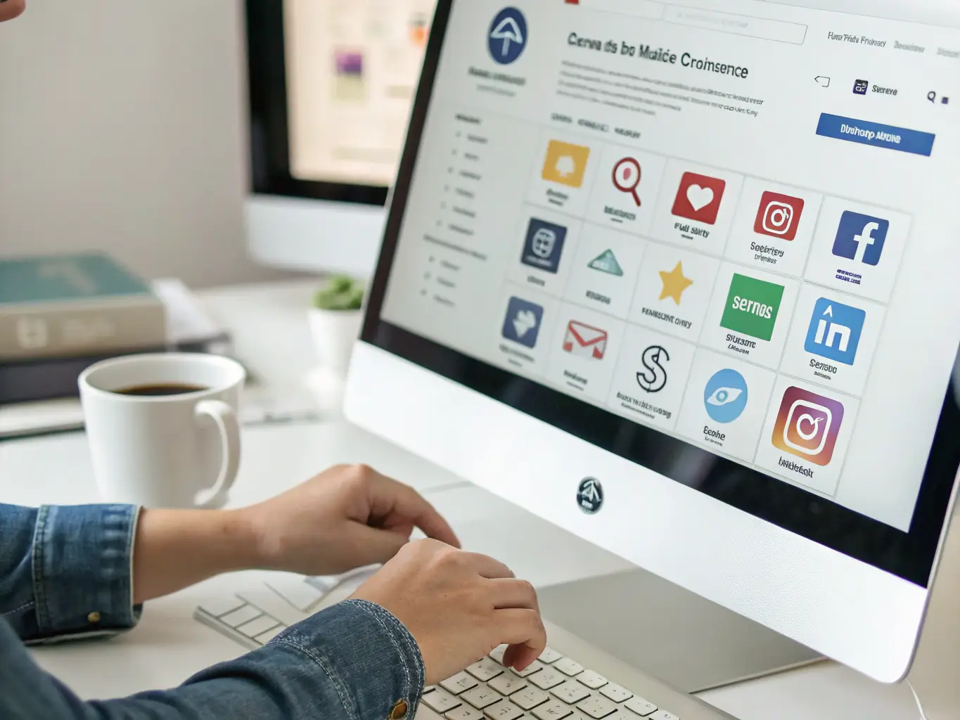 A business owner easily migrating a WordPress website between hosting providers, with icons representing portability and freedom, illustrating the flexibility and control offered by 80 to 20’s approach.